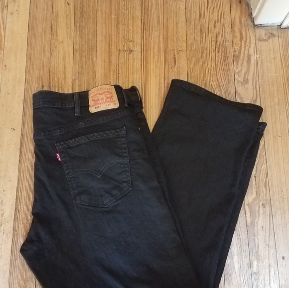 Levi Strauss Men's 569 Black Jeans - Picture 4 of 4